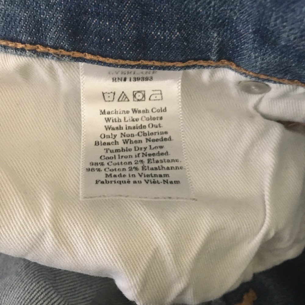 Everlane Mid-Rise Skinny Jean Mid Blue View 6